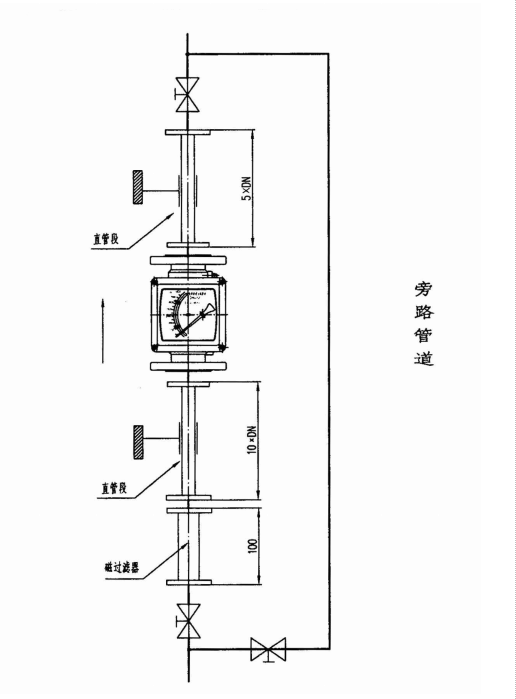 醋酸用流量计结构示意图