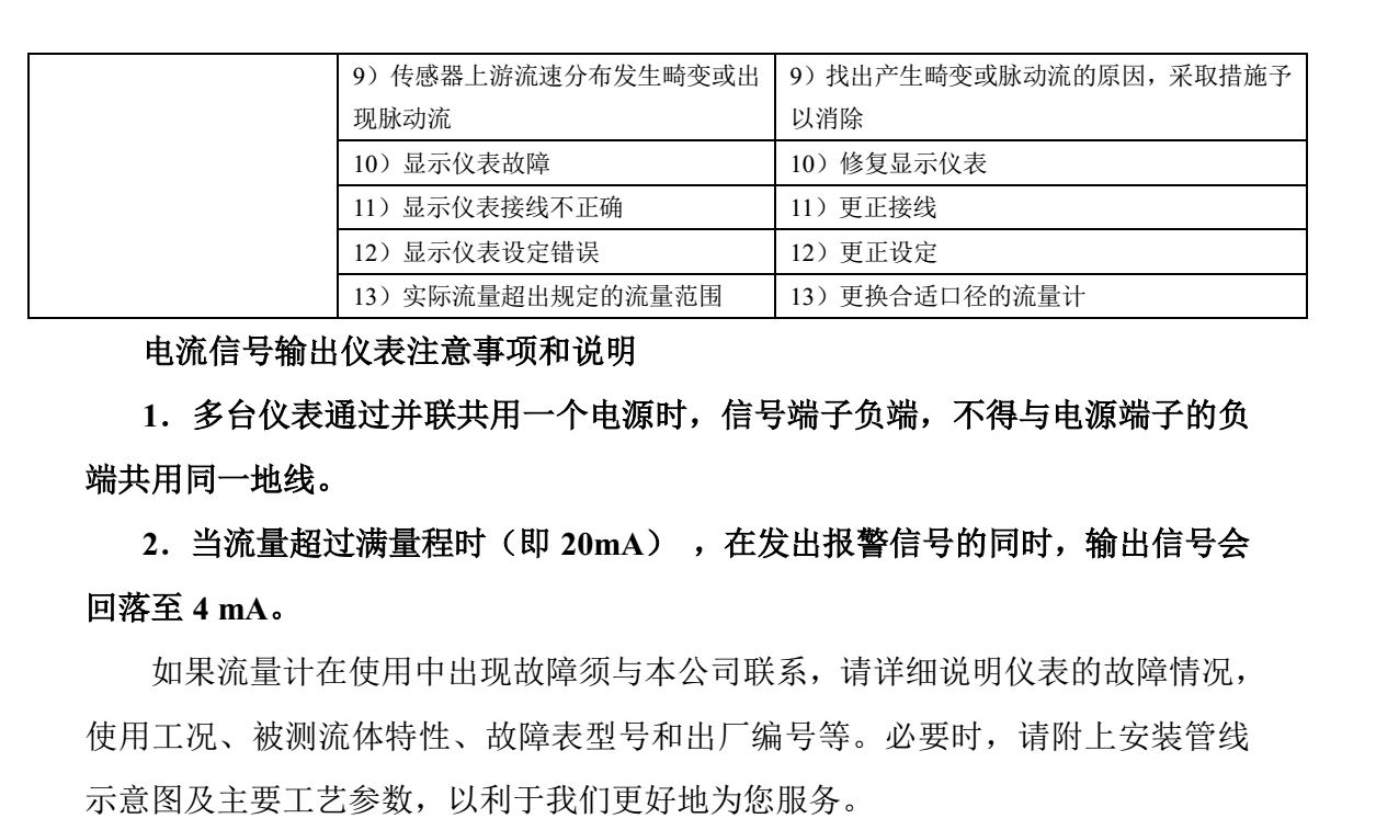 有机溶剂用涡轮流量计故障排除说明2