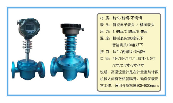 椭圆齿轮流量计智能型高温型