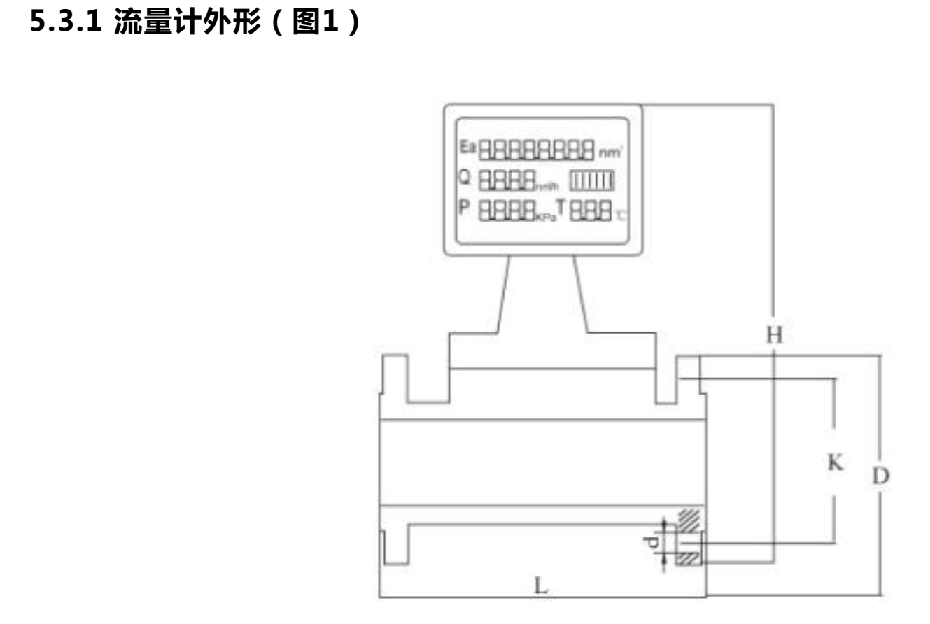 气体涡轮流量计外形